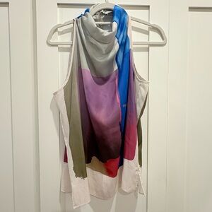 Watercolor Cowl Neck Tank M